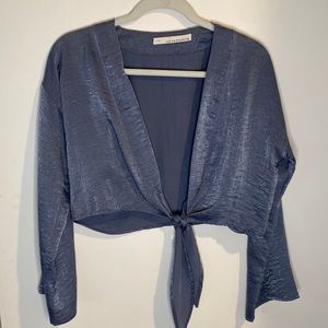 Stillwater tie crop long sleeve XS